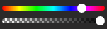 color picker, color and opacity sliders
